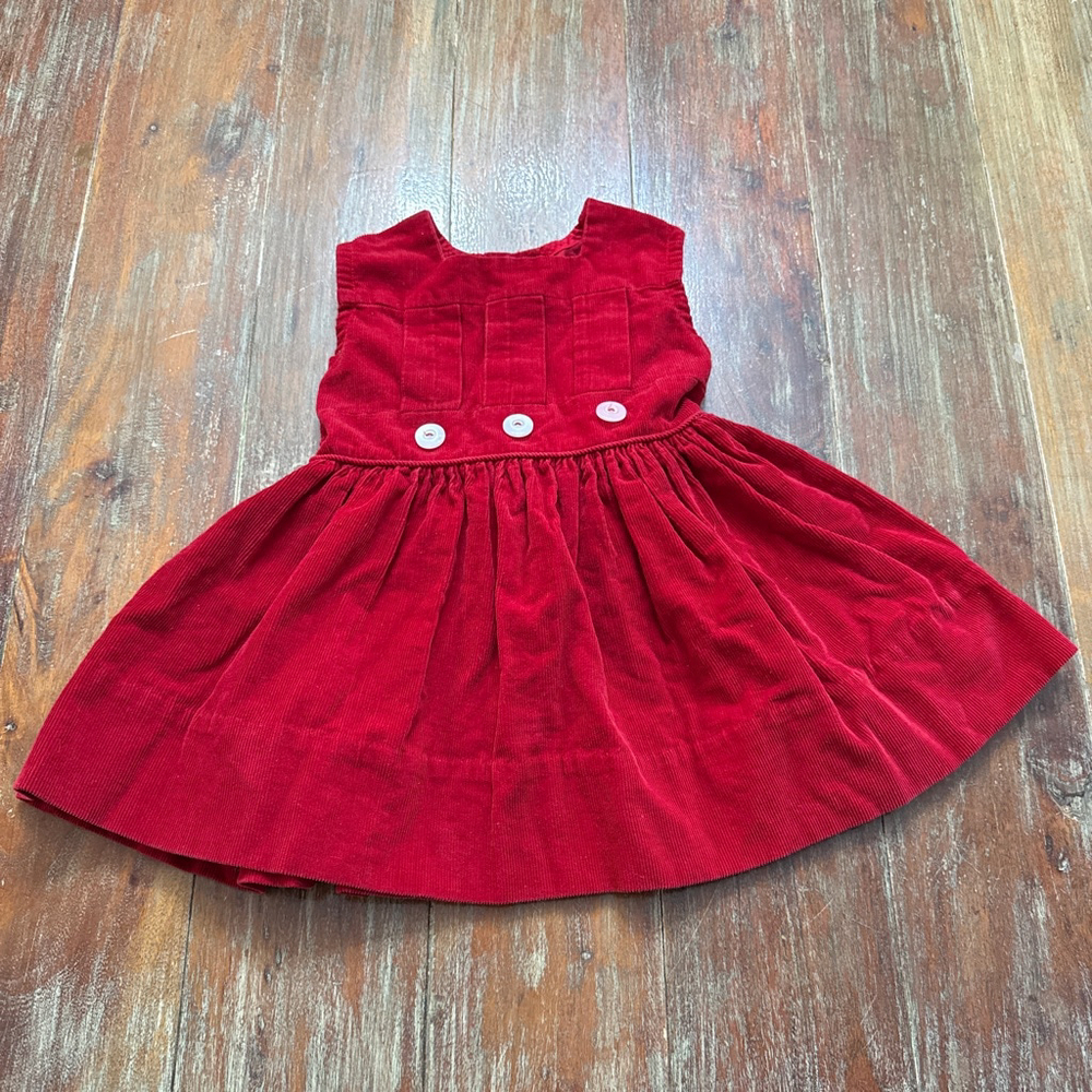 Liliputian Bazaar Best & Co Red Corduroy Vintage Dress 2T